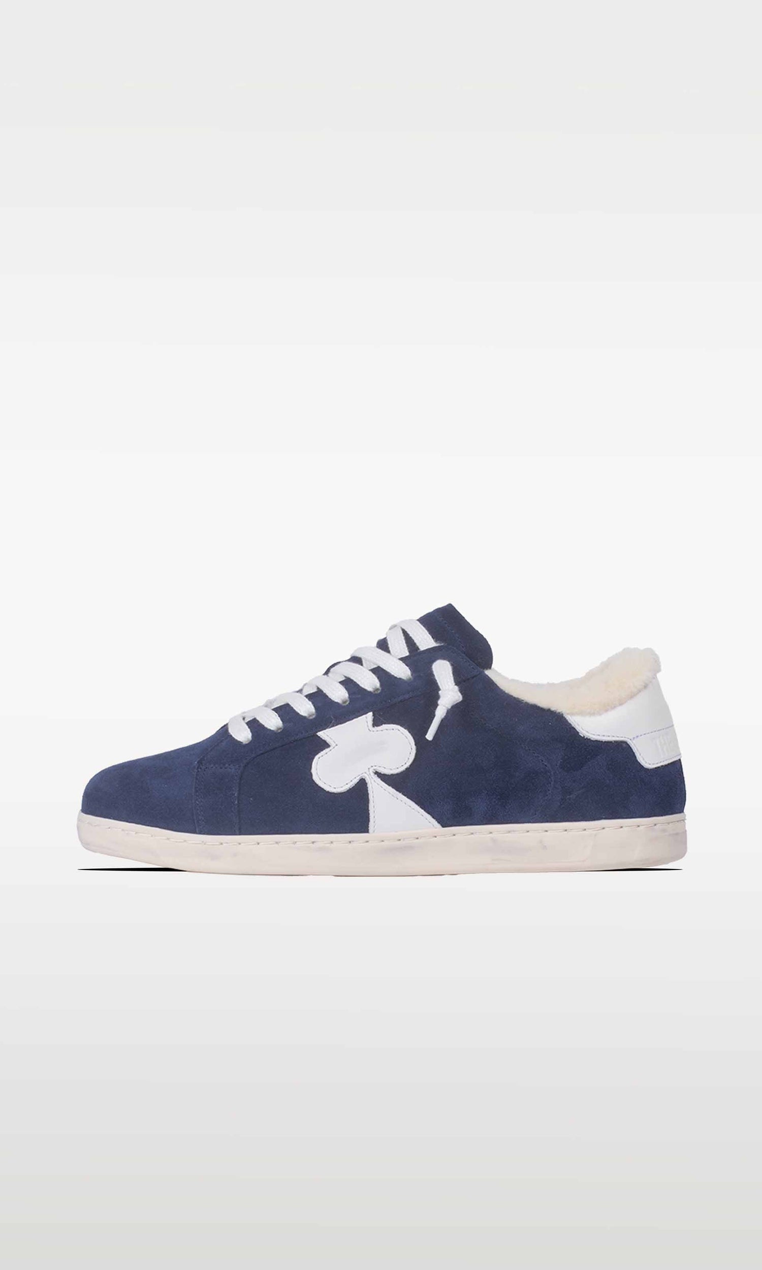 Distressed Winter Sneaker: Moritz - DARK BLUE