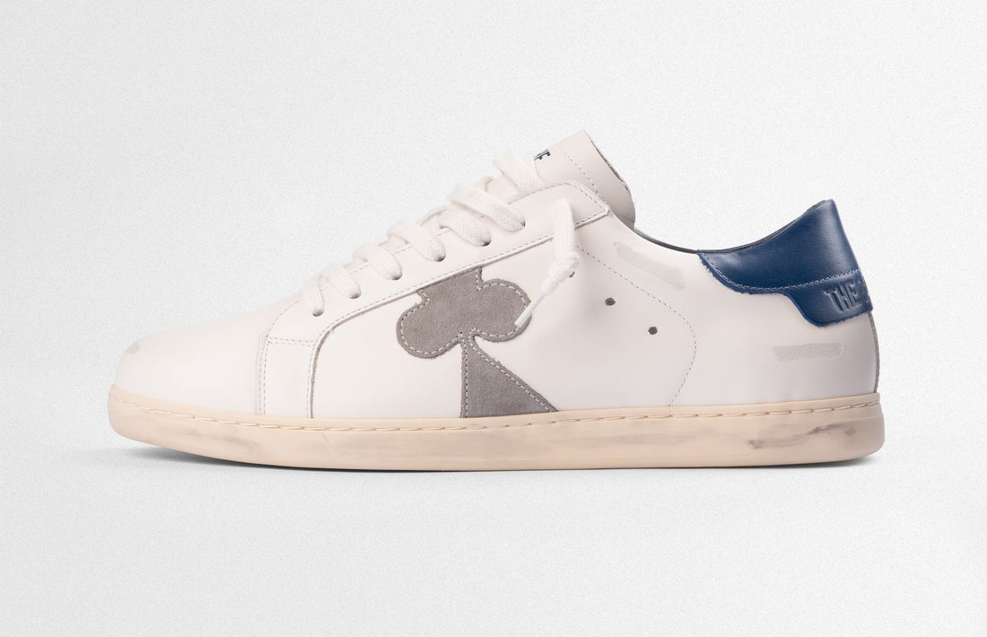 Our sneakers are not dirty, they are distressed.