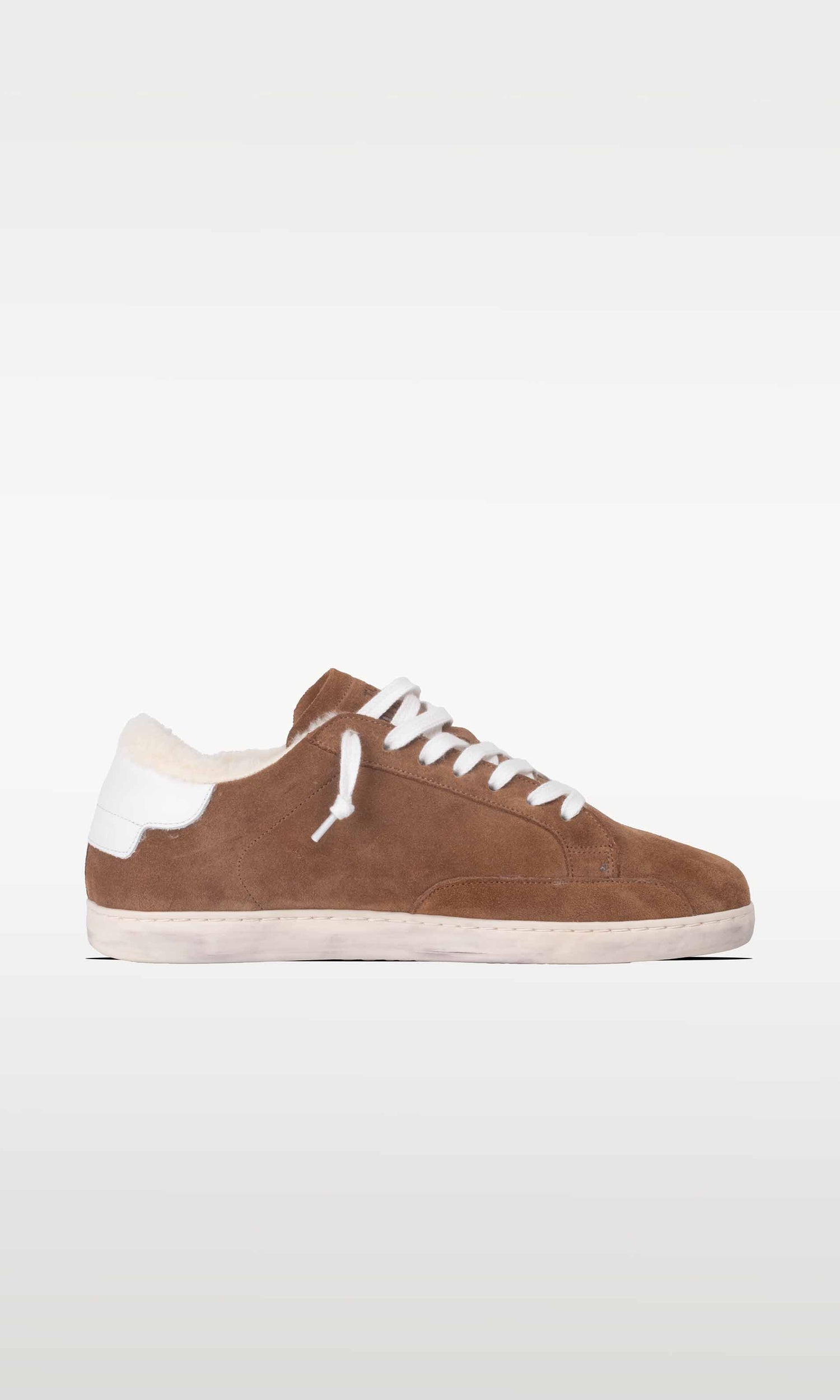 Distressed Winter Sneaker: Moritz - BROWN