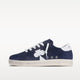 Distressed Leather Sneaker: Milano - DARK BLUE