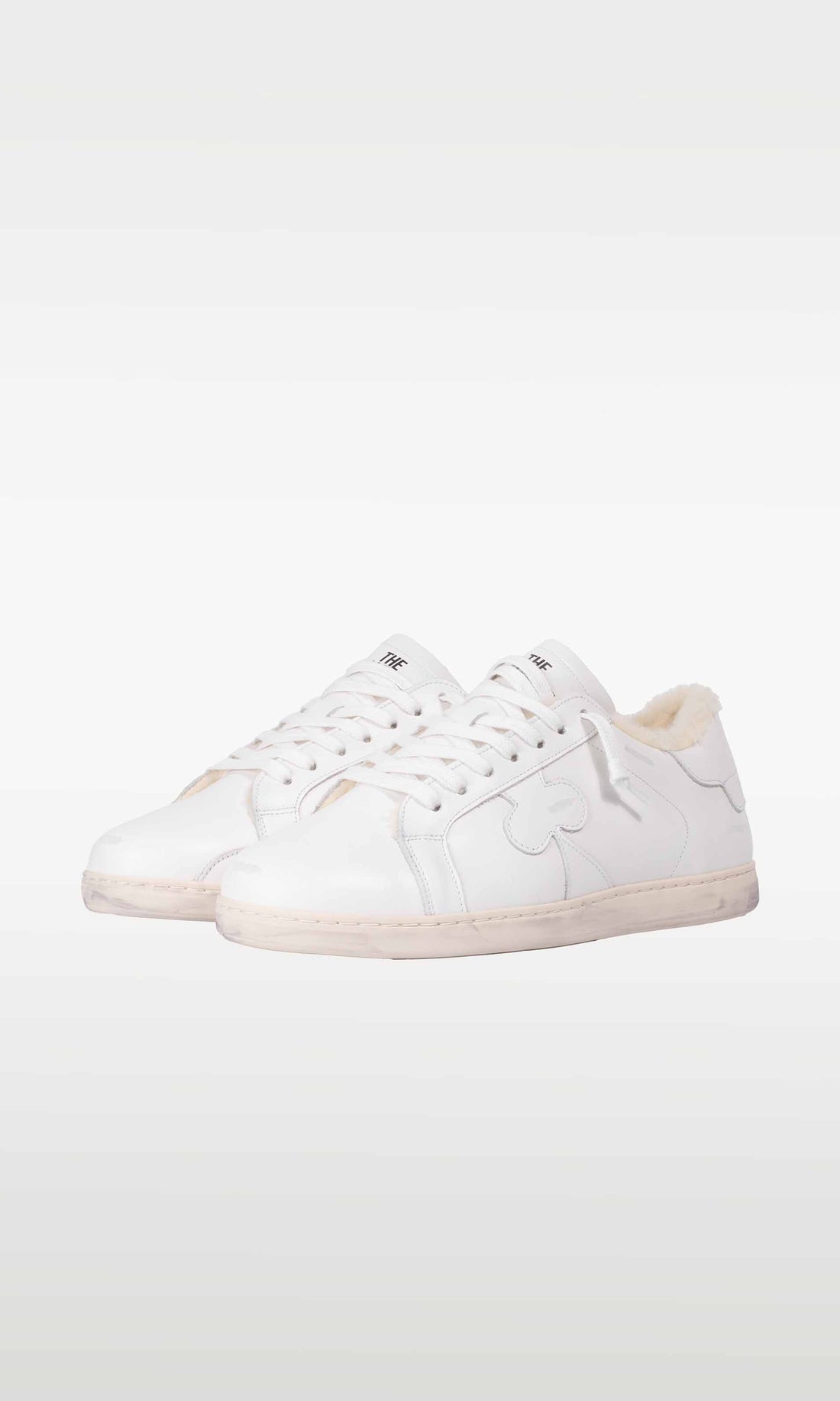 Distressed Winter Sneaker: Moritz - WHITEOUT