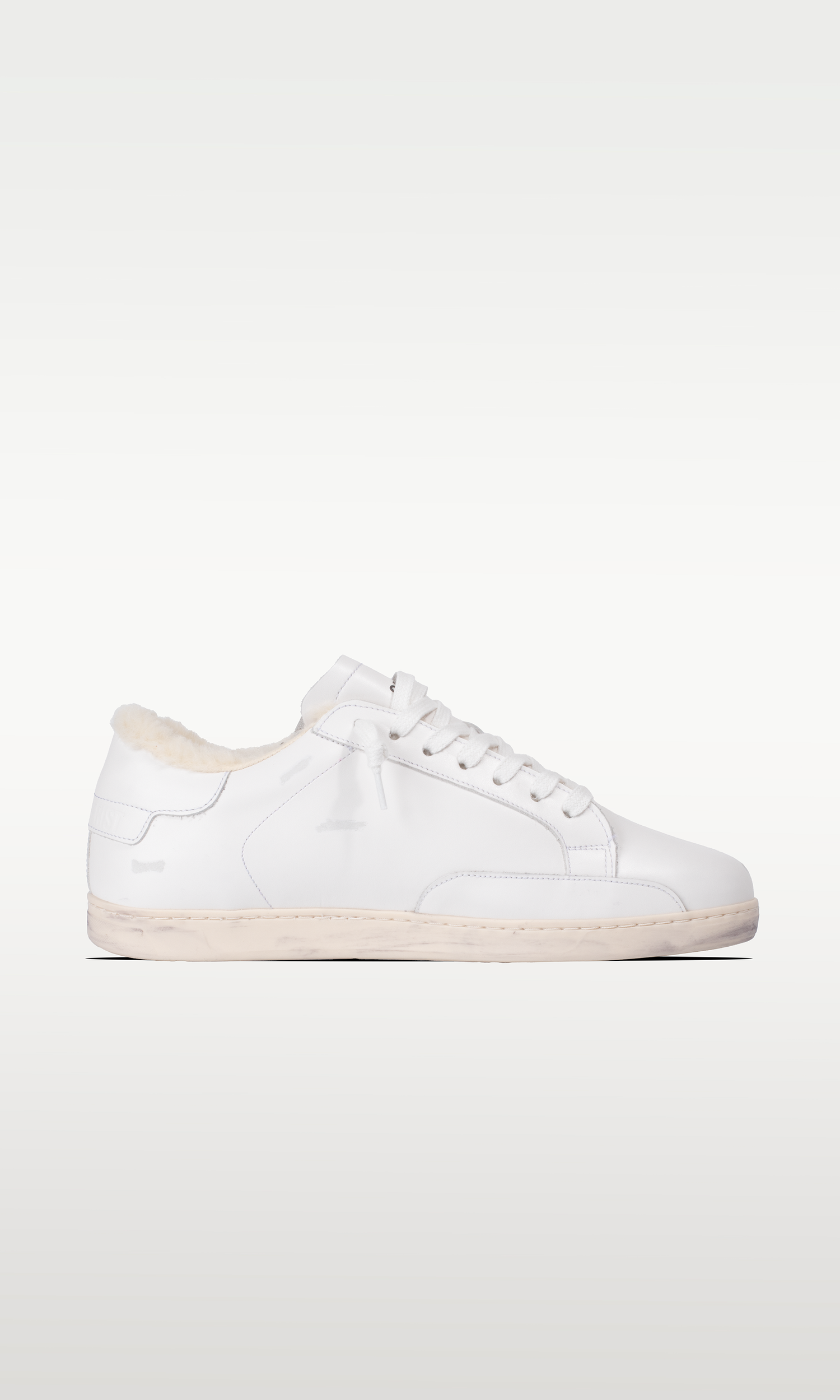 Distressed Winter Sneaker: Moritz - WHITEOUT