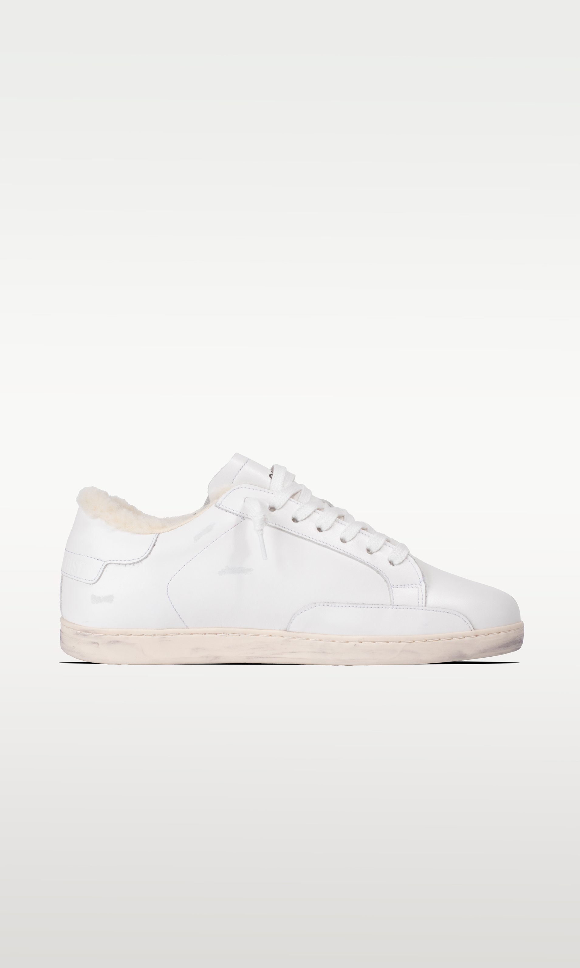 Distressed Winter Sneaker: Moritz - WHITEOUT
