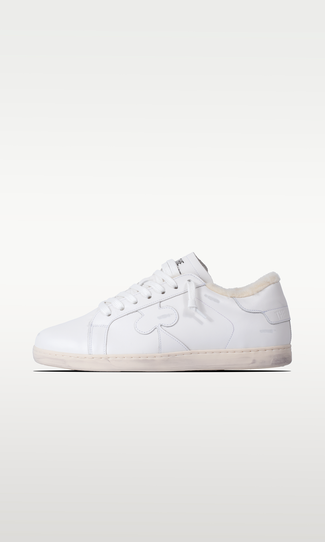 Distressed Winter Sneaker: Moritz - WHITEOUT