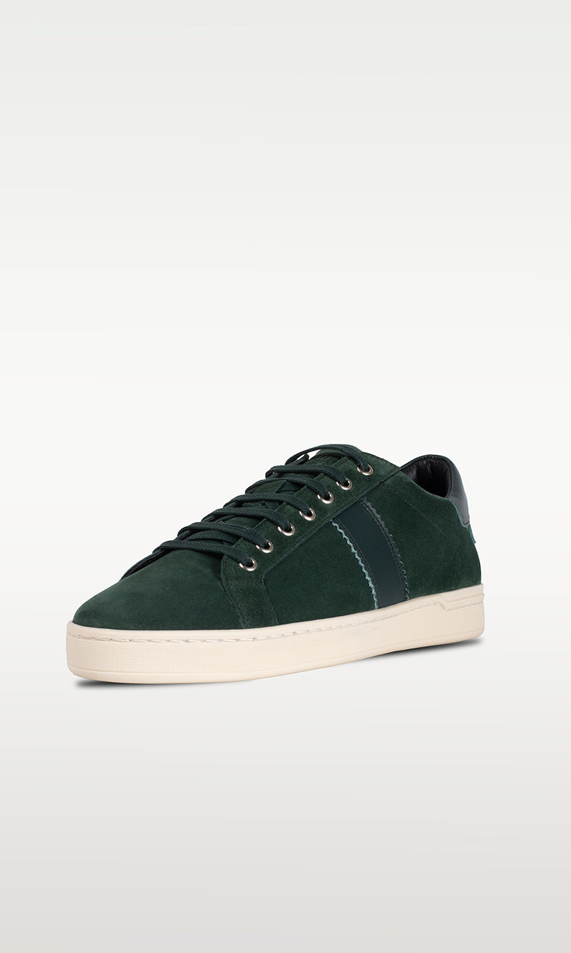 Suede Sneaker: Vienna - DARK GREEN